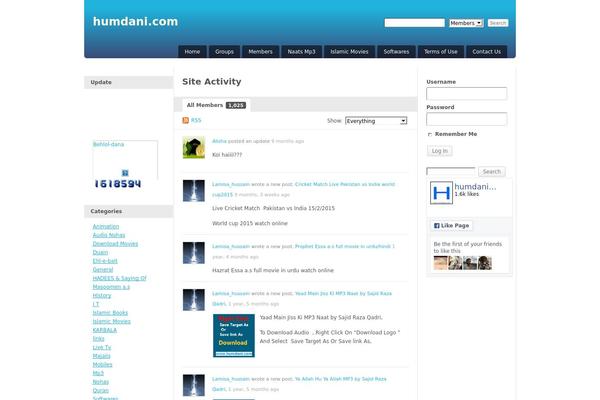 WordPress website example screenshot