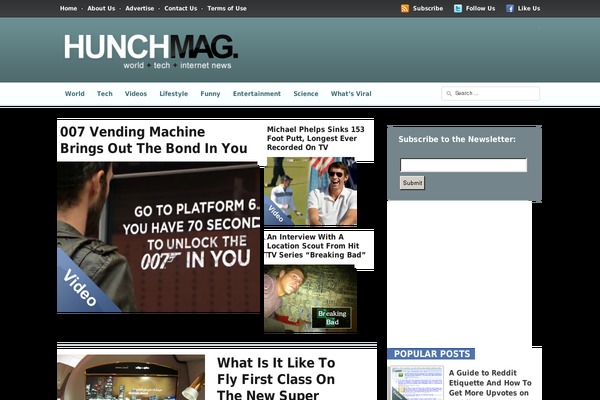 hunchmag.com site used Advance