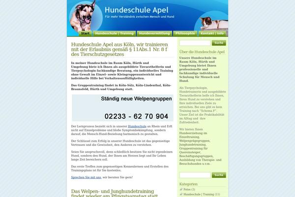 hundeschule-apel.de site used Hundeschule-apel-theme