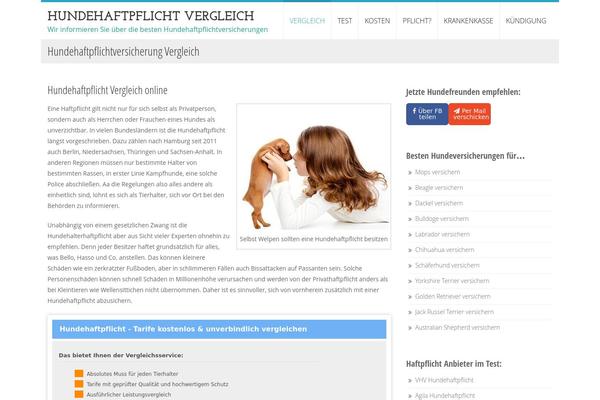 hundeversicherung.eu site used Doglovers