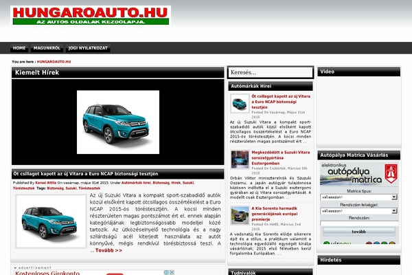 hungaroauto.hu site used Magloss_v2