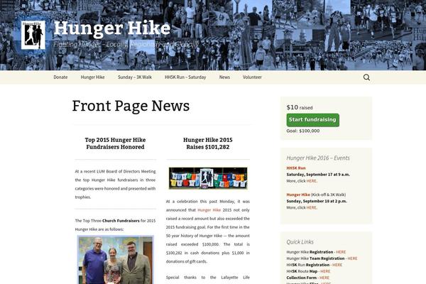 Twenty Thirteen theme site design template sample