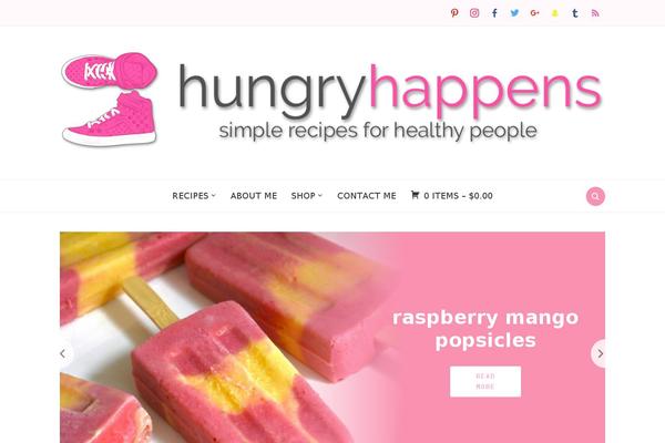 Foodica-child theme site design template sample