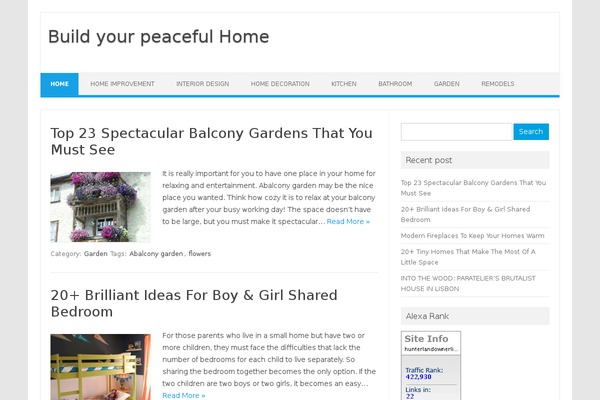 WordPress website example screenshot