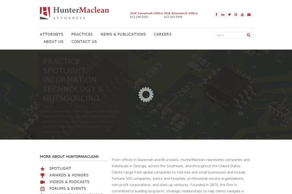 huntermaclean.com site used Huntermaclean-2016