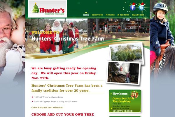 hunterschristmastreefarm.com site used Hunters