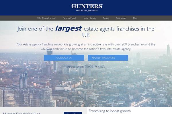 huntersfranchising.co.uk site used Bootstrap Ultimate