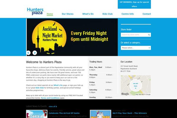 Hunters theme site design template sample
