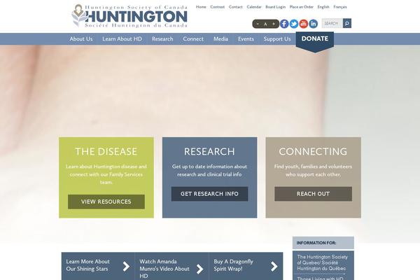 huntingtonsociety.ca site used Spine2