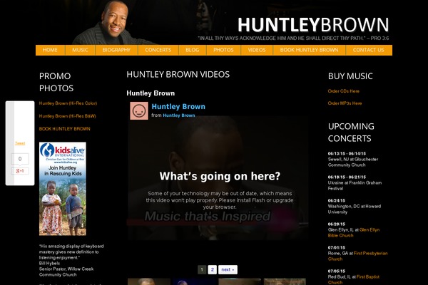 huntleybrown.org site used Jazz