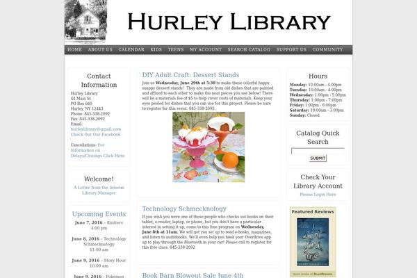 hurleylibrary.org site used Library_default