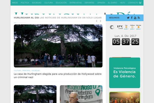 Hueman theme site design template sample