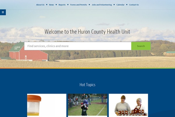 huronhealthunit.ca site used Hchu