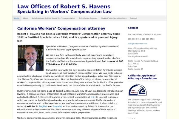 WordPress website example screenshot