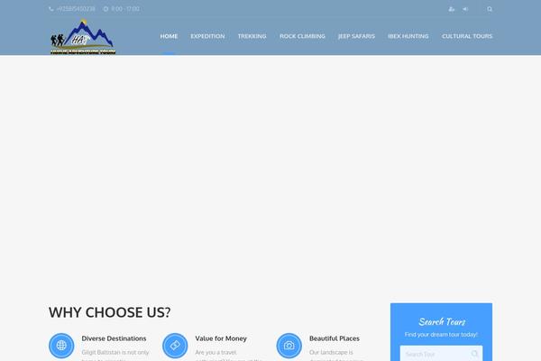 Adventure-tours theme site design template sample