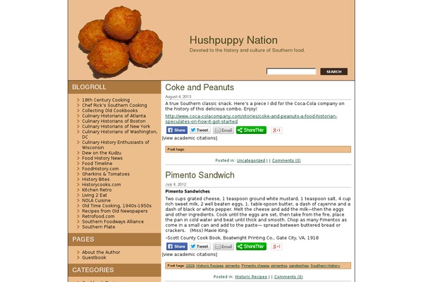 hushpuppynation.com site used Poetry-clean-theme