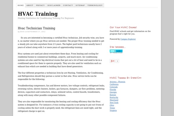 WordPress website example screenshot