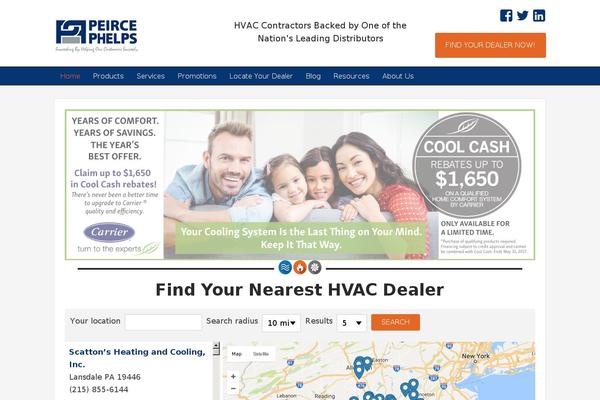 hvacdealers.com site used Peirce