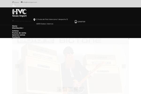 The7 Child theme site design template sample