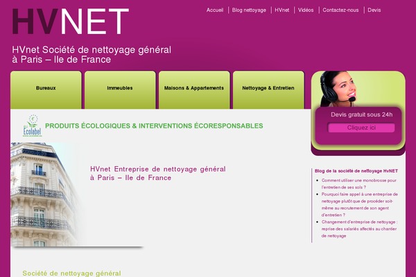 hvnet.fr site used Targetweb-starter