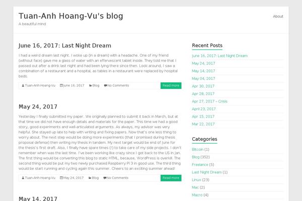 WordPress website example screenshot