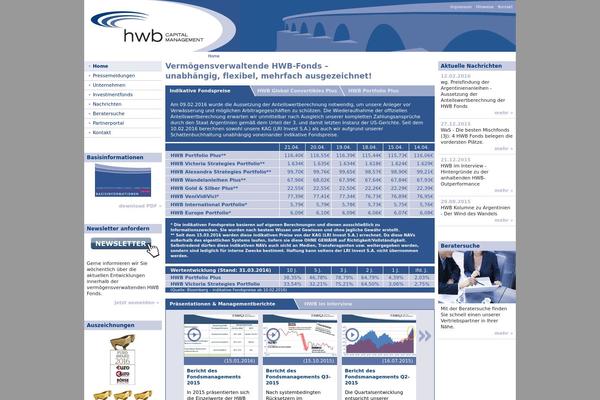 hwb-fonds.eu site used Hwb