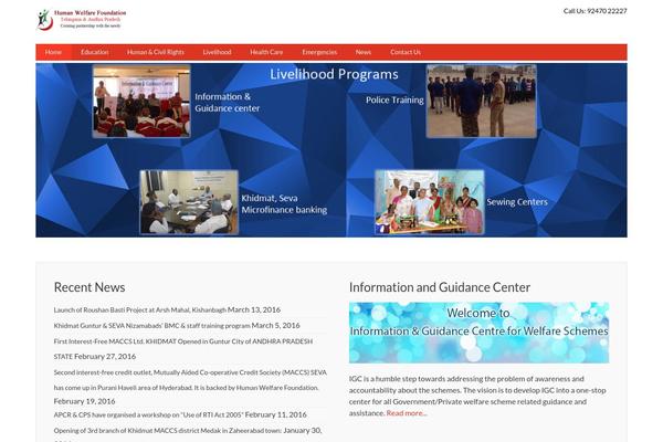 WordPress website example screenshot