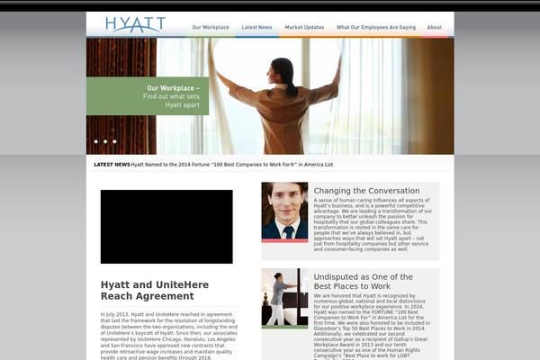 hyattworkplace.com site used Hyatt