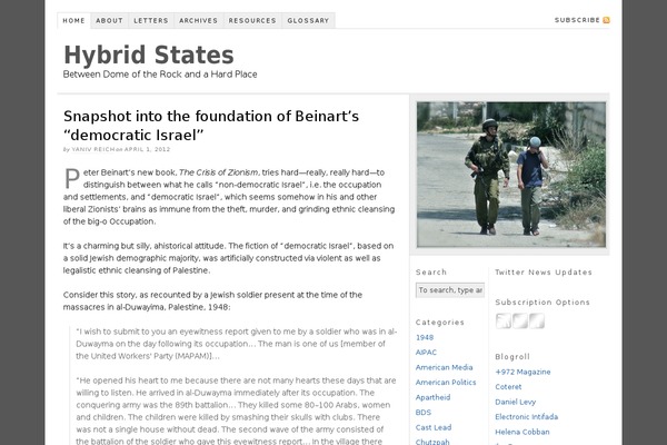 hybridstates.com site used Thesis_182