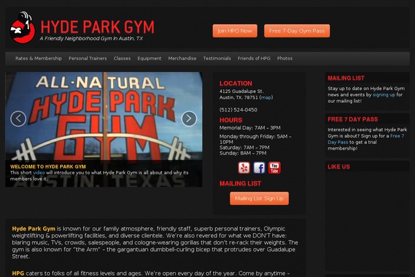 hydeparkgym.com site used Hpgtheme2