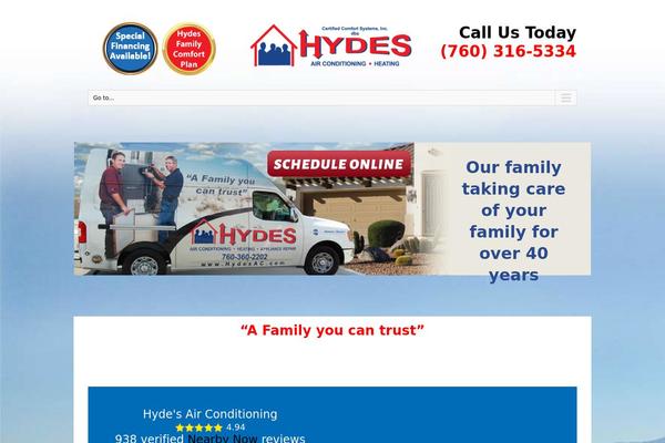 hydesac.com site used Hypercore-theme-child