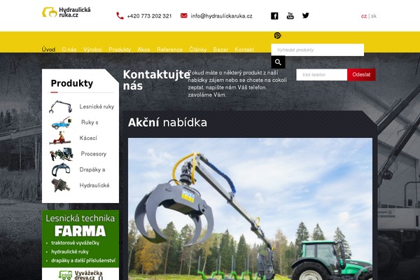 hydraulickaruka.cz site used Privesyzactyrkolky