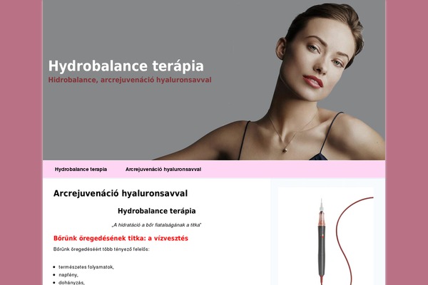 hydrobalance-terapia.hu site used Alap