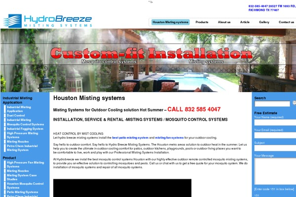 hydrobreeze.com site used Yoo_master2_wp