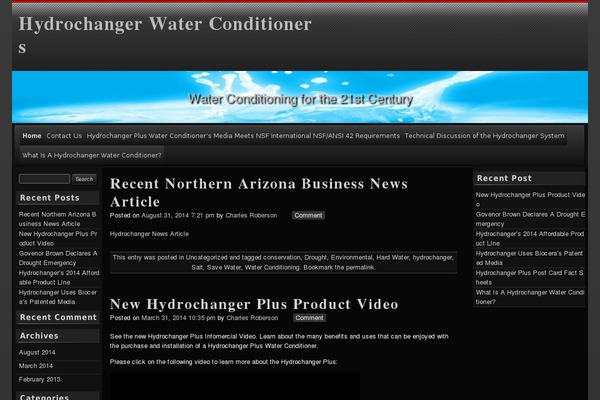 hydrochanger.com site used raindrops