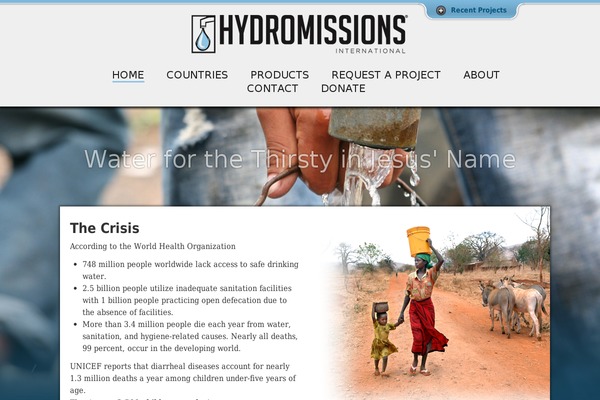Hydromissions-Template WordPress theme, websites list used Hydromissions-Template theme Hydromissions-Template theme websites examples