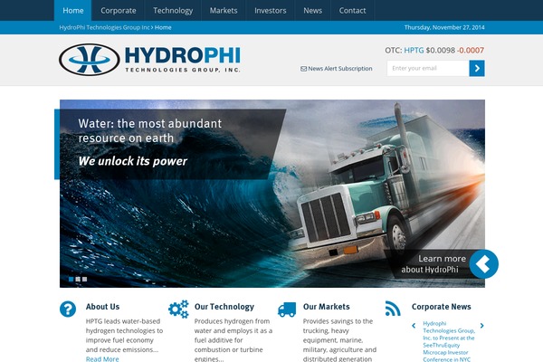 hydrophi.com site used Hp