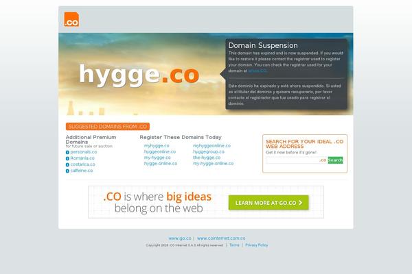 hygge.co site used Colrv5.5