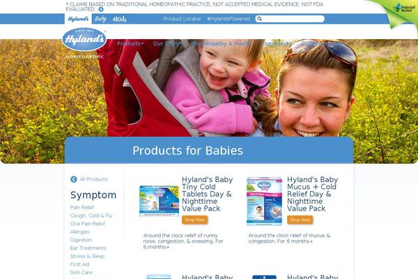 hylandsbaby.com site used Baby