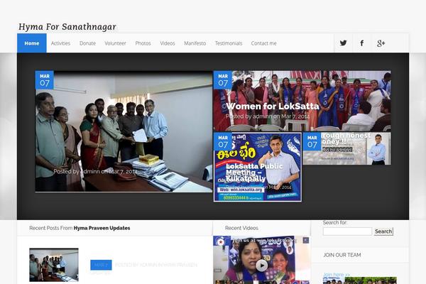 Nexus theme site design template sample