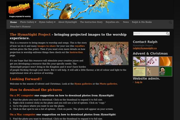 WordPress website example screenshot