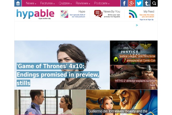 hypable.com site used Hypable_redesign