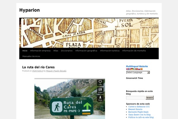 Twenty Ten theme site design template sample