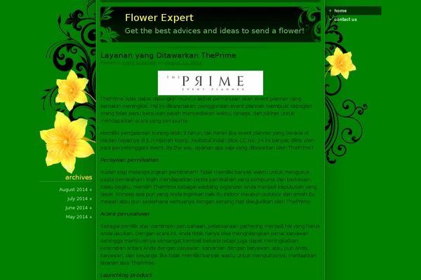 daffodil theme site design template sample