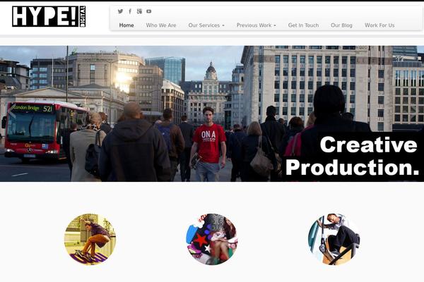 hypedigitalagency.com site used Customizr