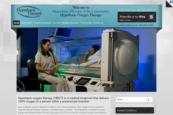 hyperbarictherapylowcountry.com site used Weblist