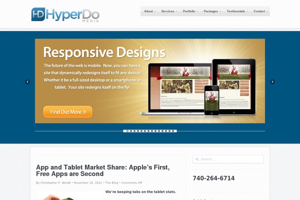 WordPress website example screenshot