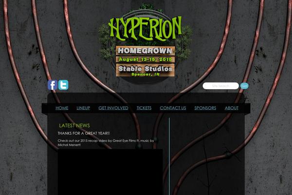 Hyperion theme site design template sample