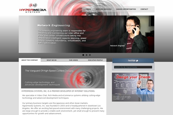 hypermediasystems.com site used Blossomsoft