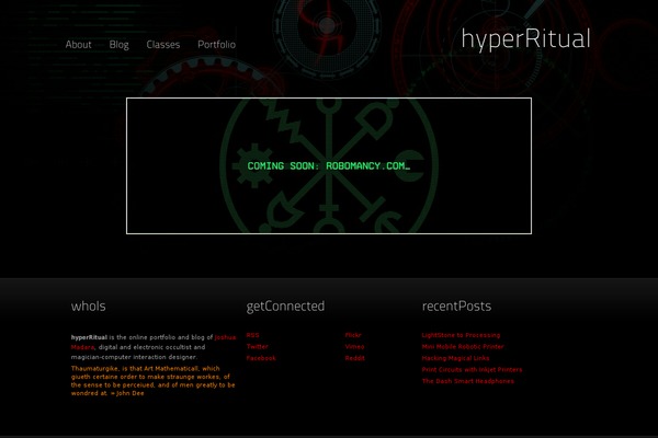 hyperritual.com site used Blaxk
